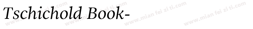 Tschichold Book字体转换